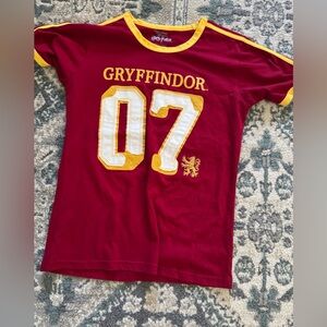 Universal studios Harry Potter Gryffindor Maroon and Gold Shirt